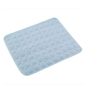 Summer Comfort Breathable Ice Silk Bed For Your Furry Friend (Option: Blue)