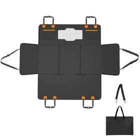 Back Seat Extender, Dog Car Seat Cover for Back Seat Bed with Mesh Window and Storage Pocket (Compatible with: Sedan, Model: Full Cover Mat Type & 54" x 25.6")